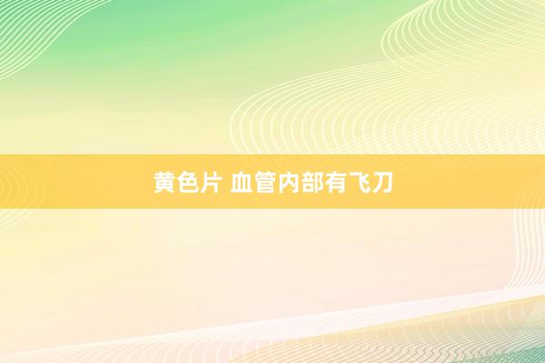 黄色片 血管内部有飞刀