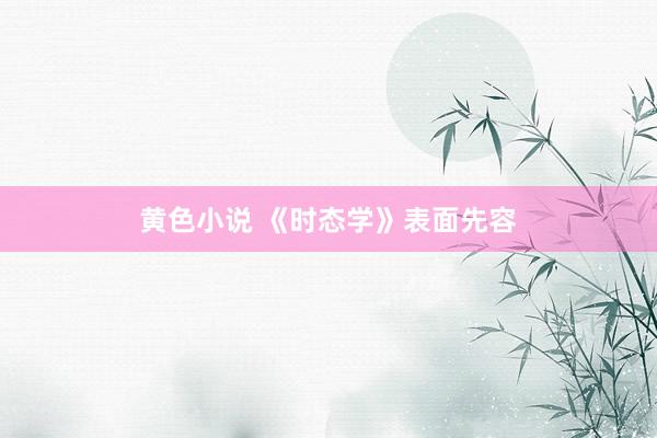 黄色小说 《时态学》表面先容