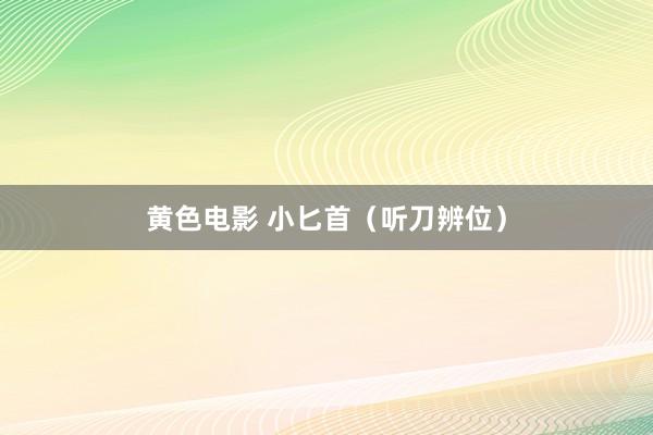 黄色电影 小匕首（听刀辨位）